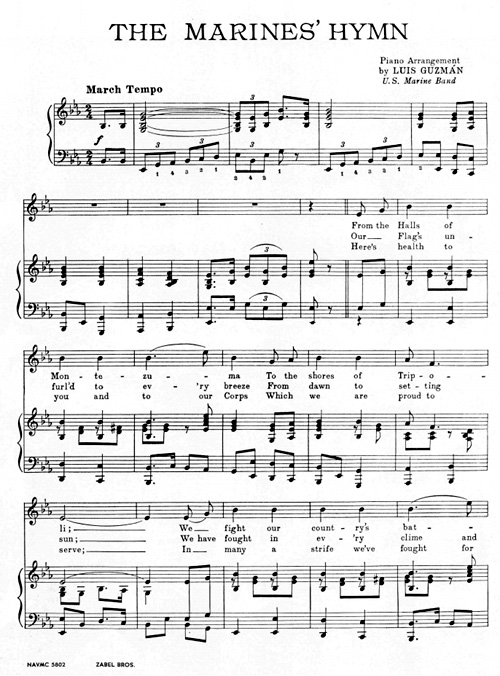 The Marine's Hymn